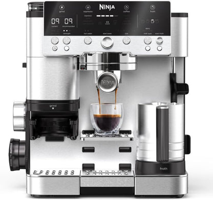 Ninja Luxe Premier 3-in-1 Coffee Machine, Silver ES601UK