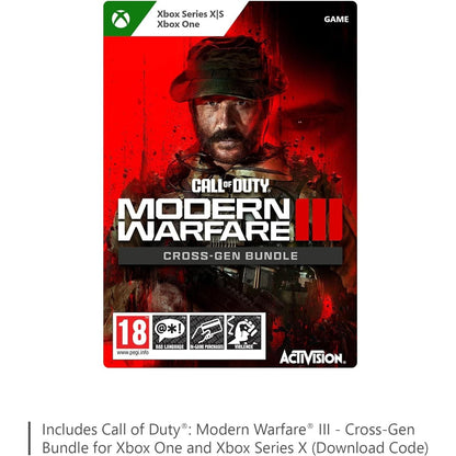 Xbox Series X + Call of Duty: Modern Warfare III - Cross-Gen Bundle for Xbox One and Xbox Series X (Download Code)